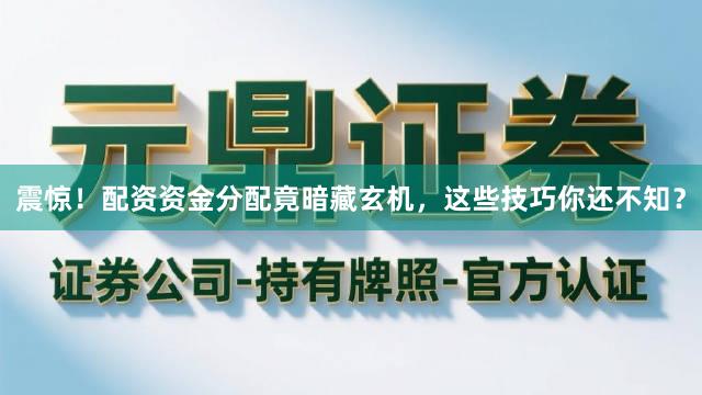 震惊！配资资金分配竟暗藏玄机，这些技巧你还不知？