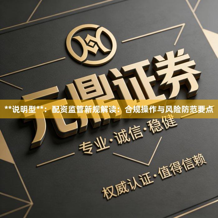 **说明型**：配资监管新规解读：合规操作与风险防范要点