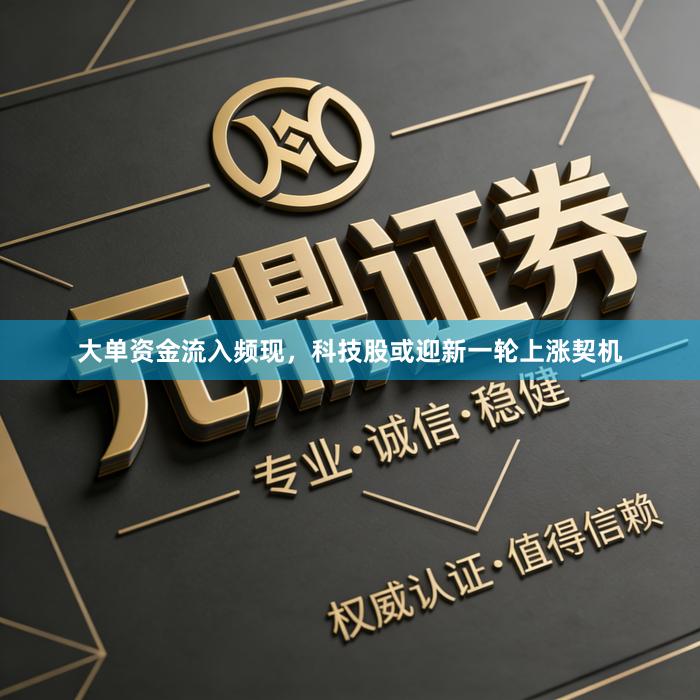 大单资金流入频现，科技股或迎新一轮上涨契机