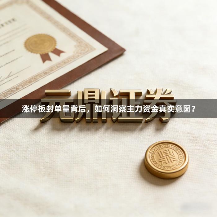 涨停板封单量背后，如何洞察主力资金真实意图？