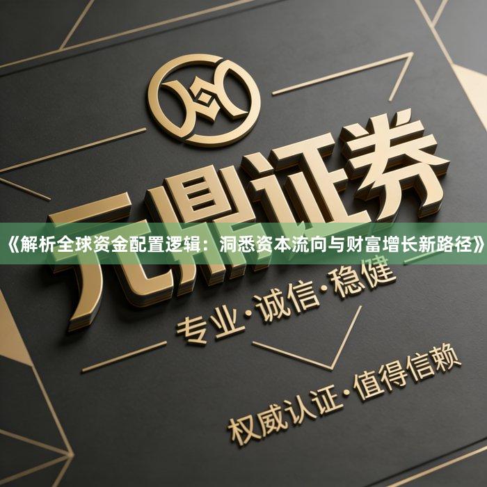 《解析全球资金配置逻辑：洞悉资本流向与财富增长新路径》