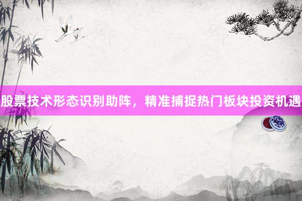股票技术形态识别助阵，精准捕捉热门板块投资机遇